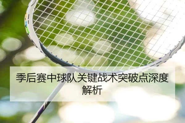 季后赛中球队关键战术突破点深度解析